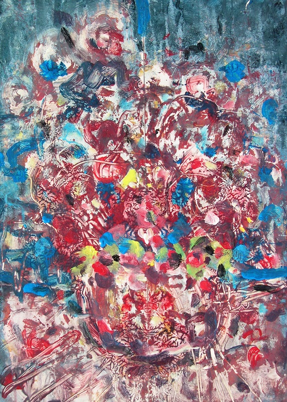 BLUE INDIGO 41cm x 58cm