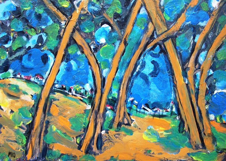 COMPOSITION NECTARINE 54cm x 39cm