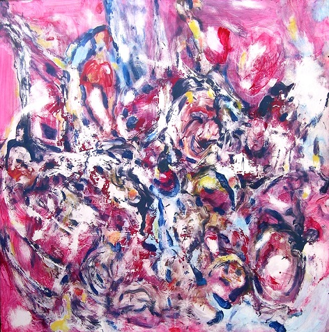 IN RED CRIMSON 68cmx70cm