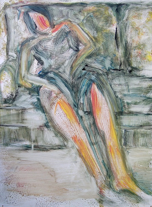 LE CANAPE GRIS 49cm x 67cm