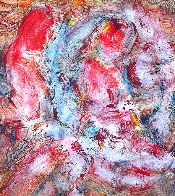 ROCK IN RED 32cm x 37cm