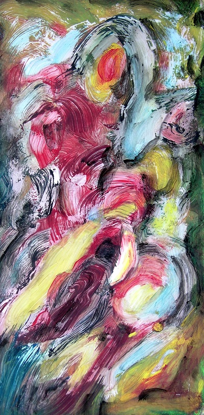 WARM RED 36cm x 74cm
