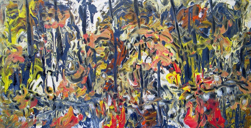 FORÊT D'AUTOMNE 43cmx84cm